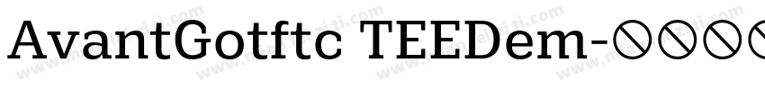 AvantGotftc TEEDem字体转换